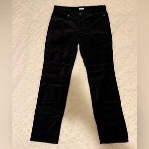 J. Jill Black Velvet Trousers